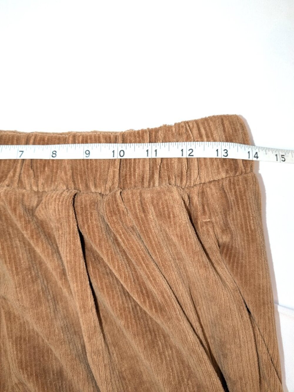 NWT Aerie | Corduroy Wide Leg Pull On Pants in Camel Tan | Size Medium - Picture 8 of 11